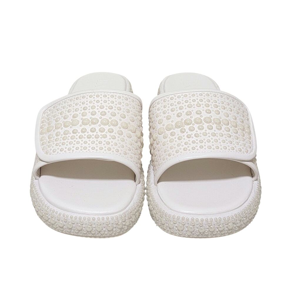 INC International Concepts White Embellished Sandals - Picture 2 of 5